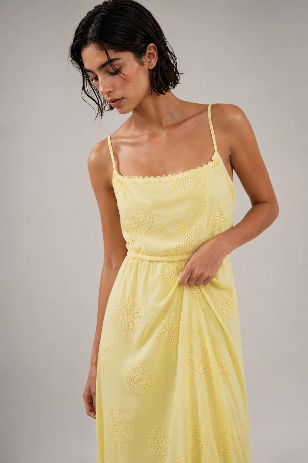 Sunbeam Eyelet Maxi Dress