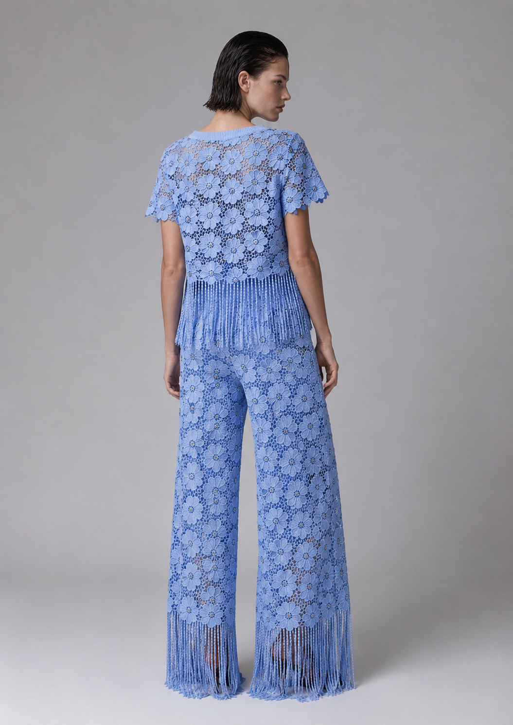 Periwinkle Daisy Lace Co-ord Set