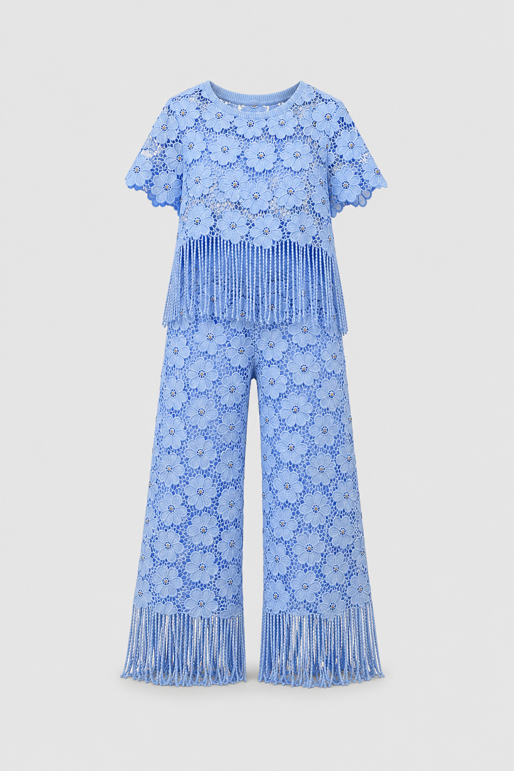 Periwinkle Daisy Lace Co-ord Set