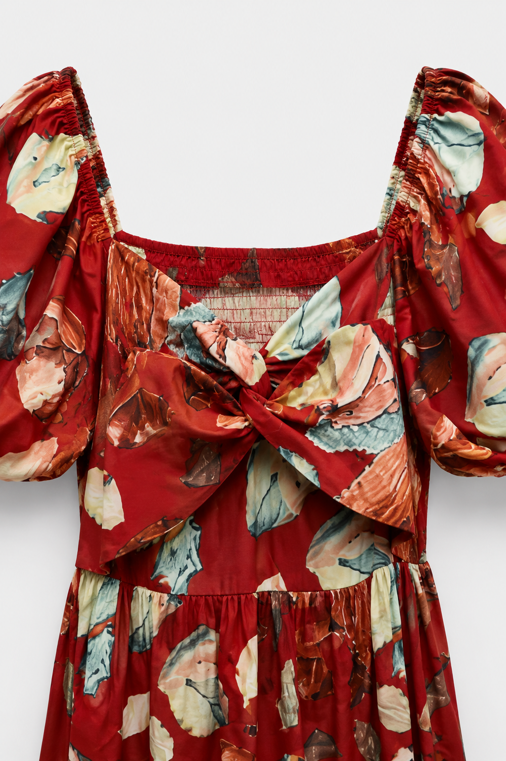 Crimson Bloom Maxi Dress