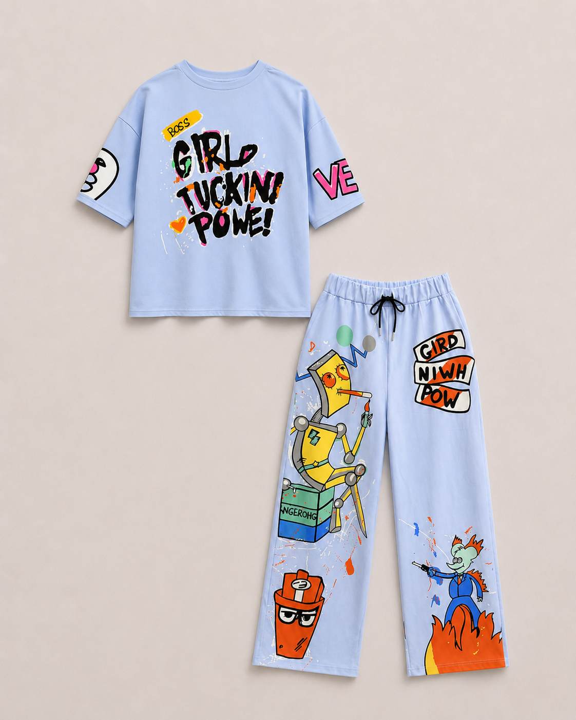 Girl Power Graffiti Co-ord Set