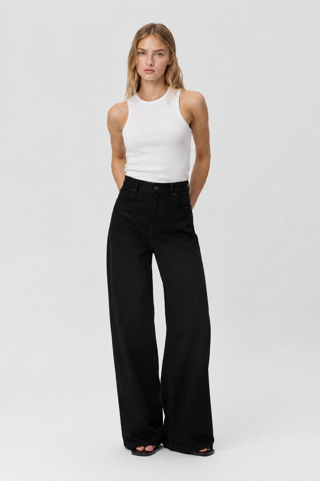 High-Rise Wide-Leg Jeans