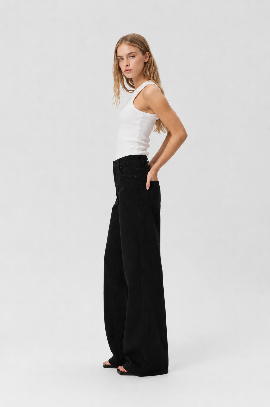 High-Rise Wide-Leg Jeans