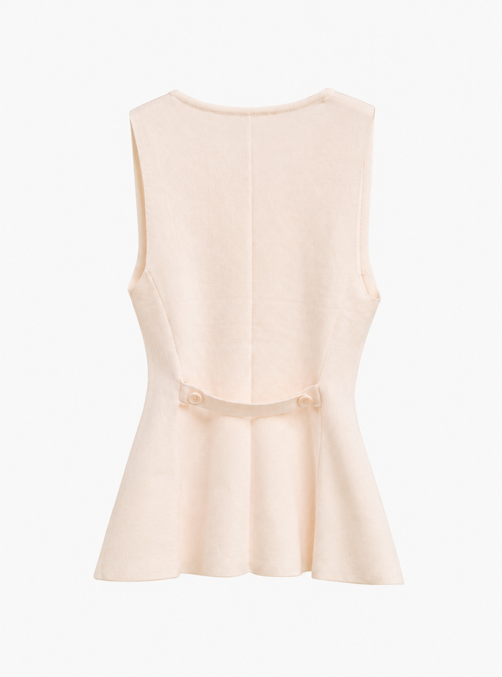 Floral Appliqué Button Vest