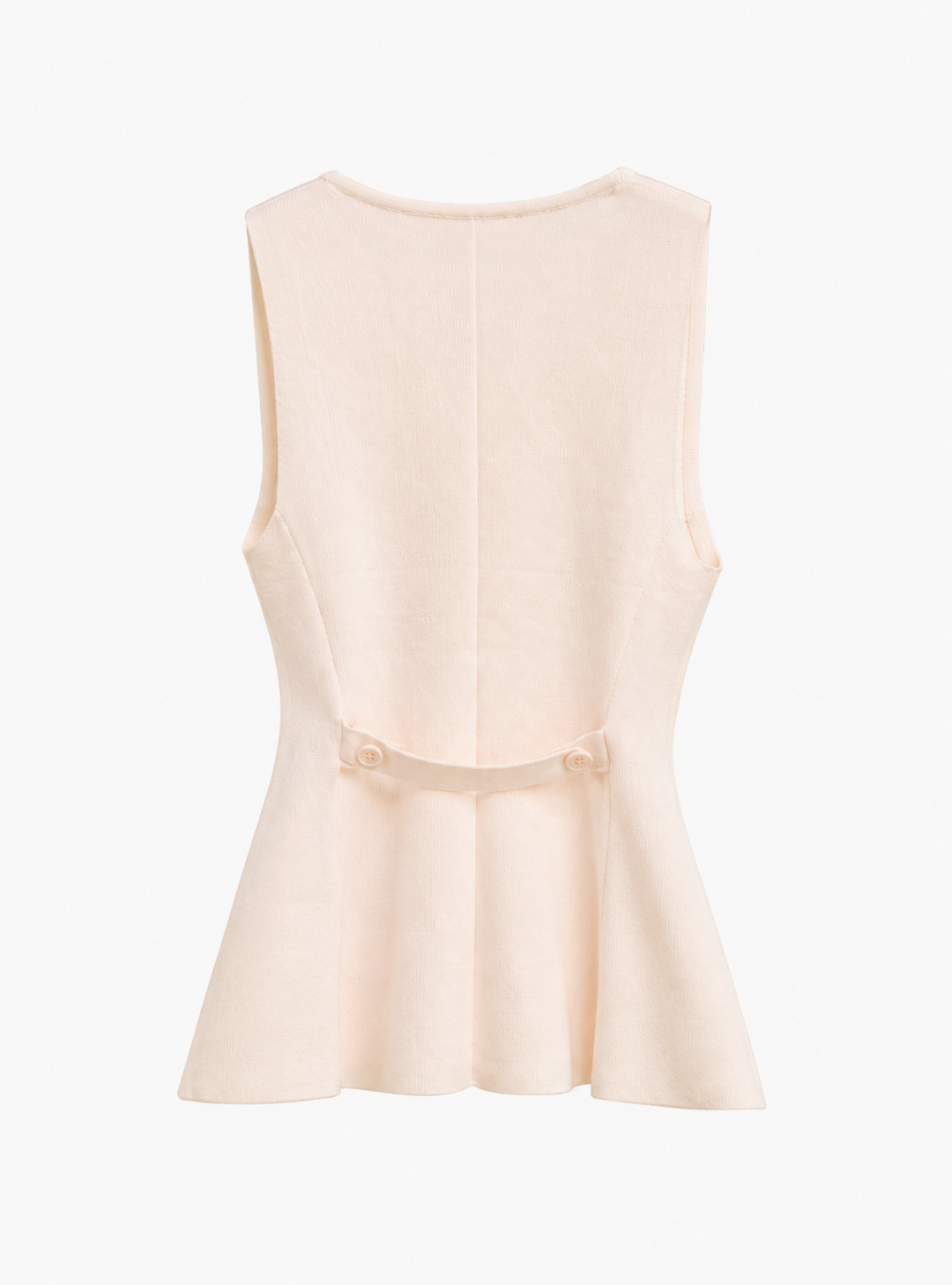 Floral Appliqué Button Vest