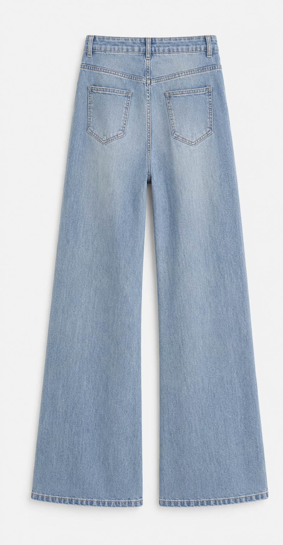 Floral Cutwork Embellished Wide-Leg Jeans