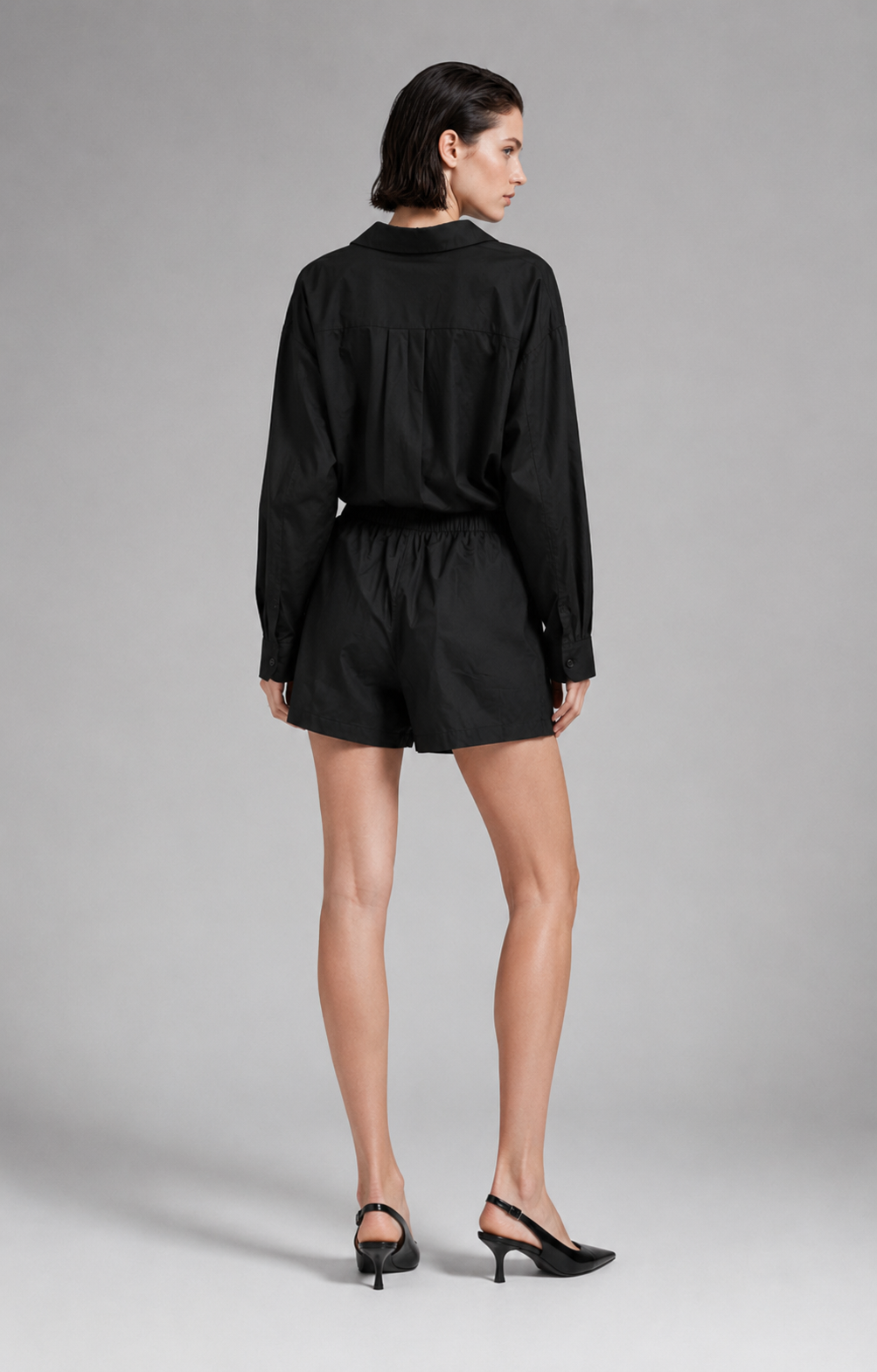 Embroidered Sleeve Shirt & Shorts Co-ord