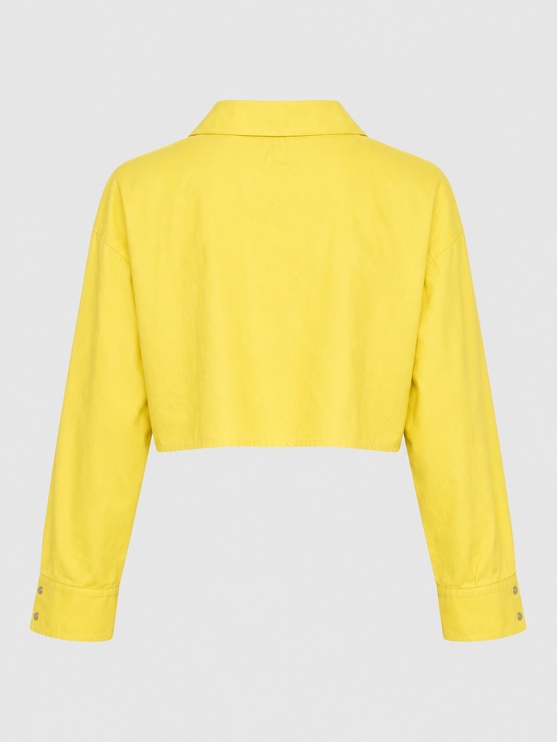 Lace-Up Cropped Shirt
