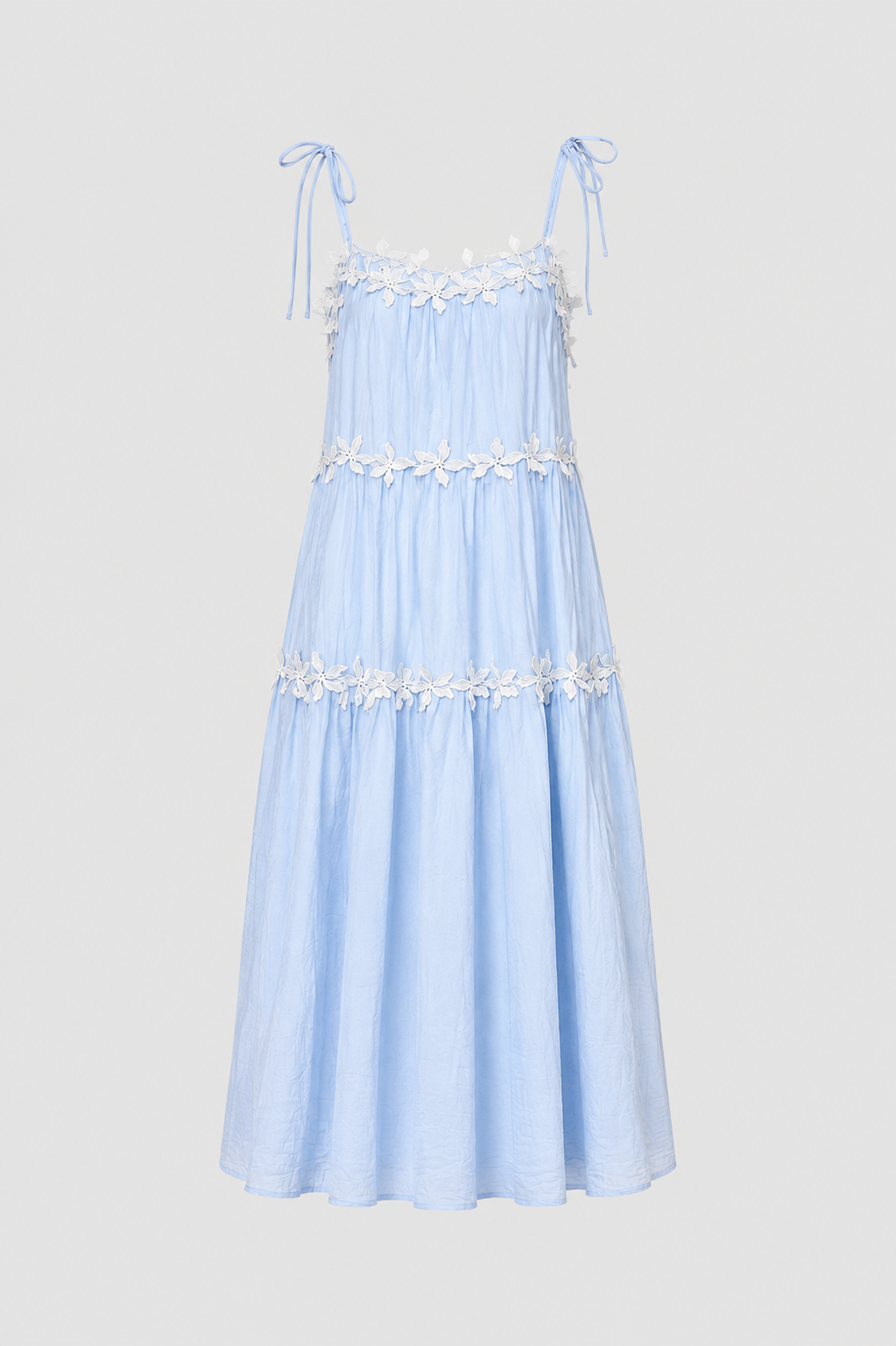 Vanilla Cream Tiered Maxi Dress