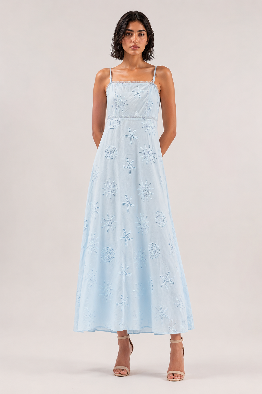 Sunbeam Eyelet Maxi Dress