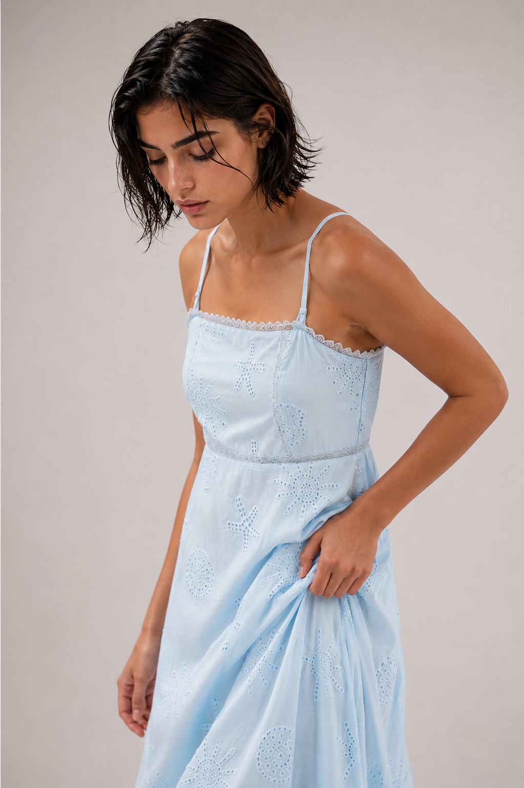 Sunbeam Eyelet Maxi Dress