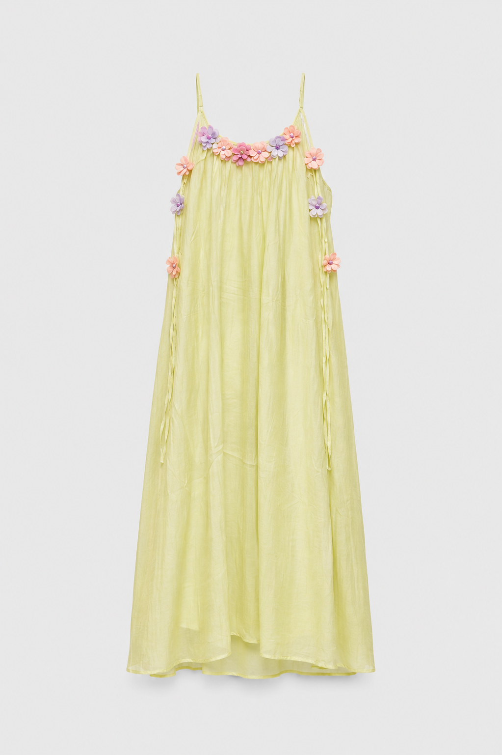 Peach Blossom Floral Maxi Dress