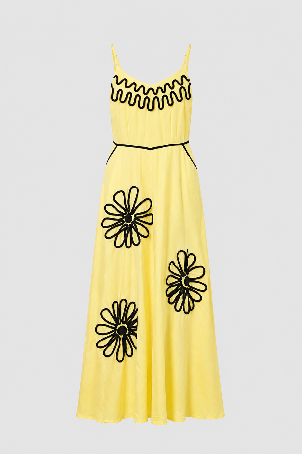 Blush Daisy Trim Maxi Dress