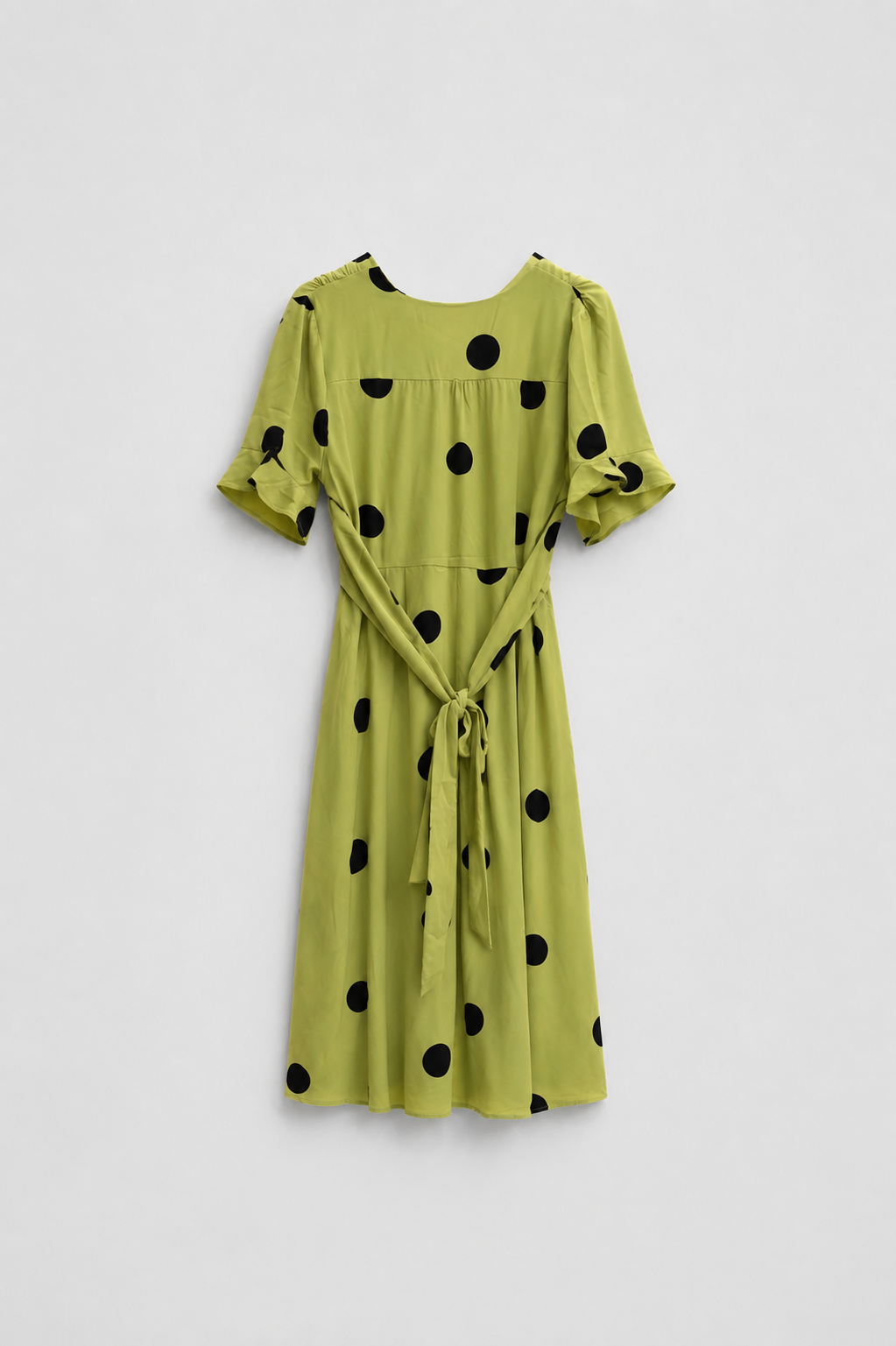 Noir Spot Midi Dress