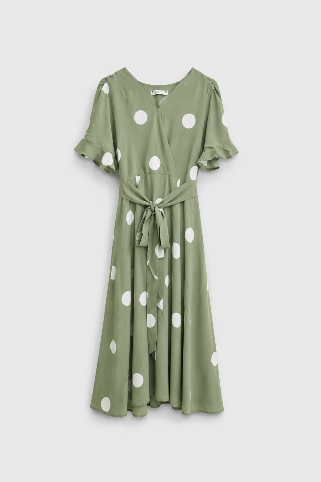 Noir Spot Midi Dress