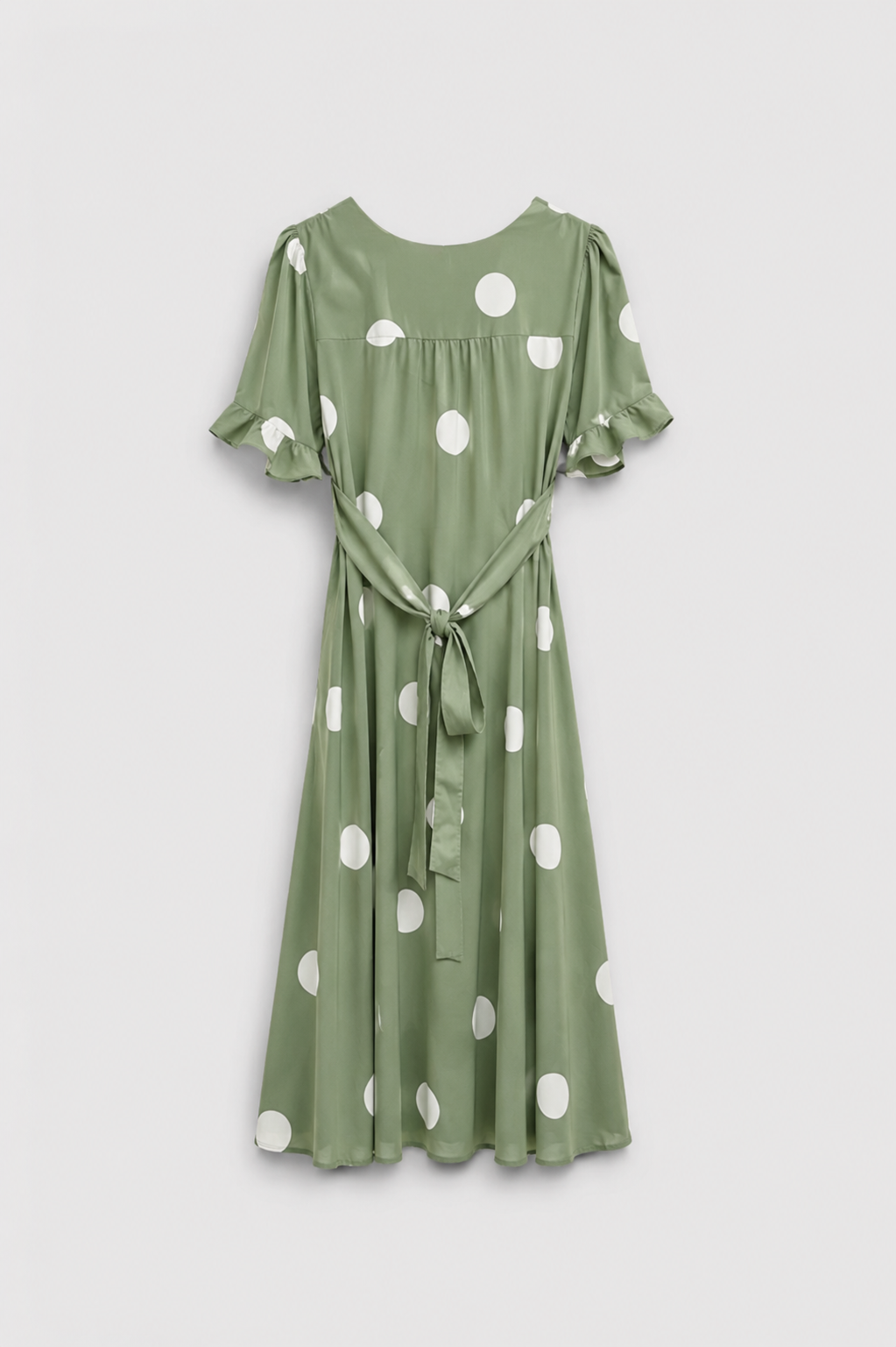 Noir Spot Midi Dress