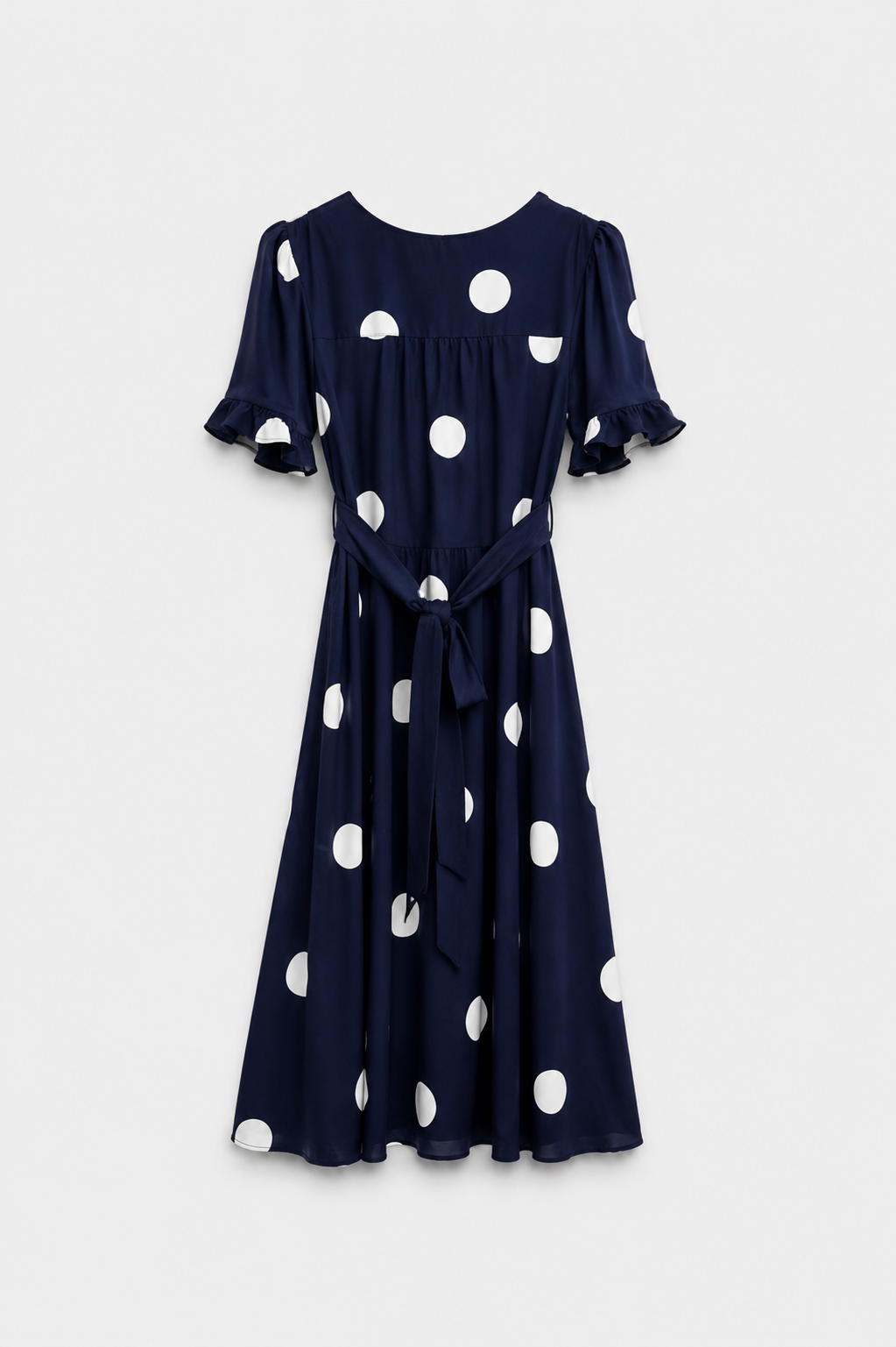 Noir Spot Midi Dress