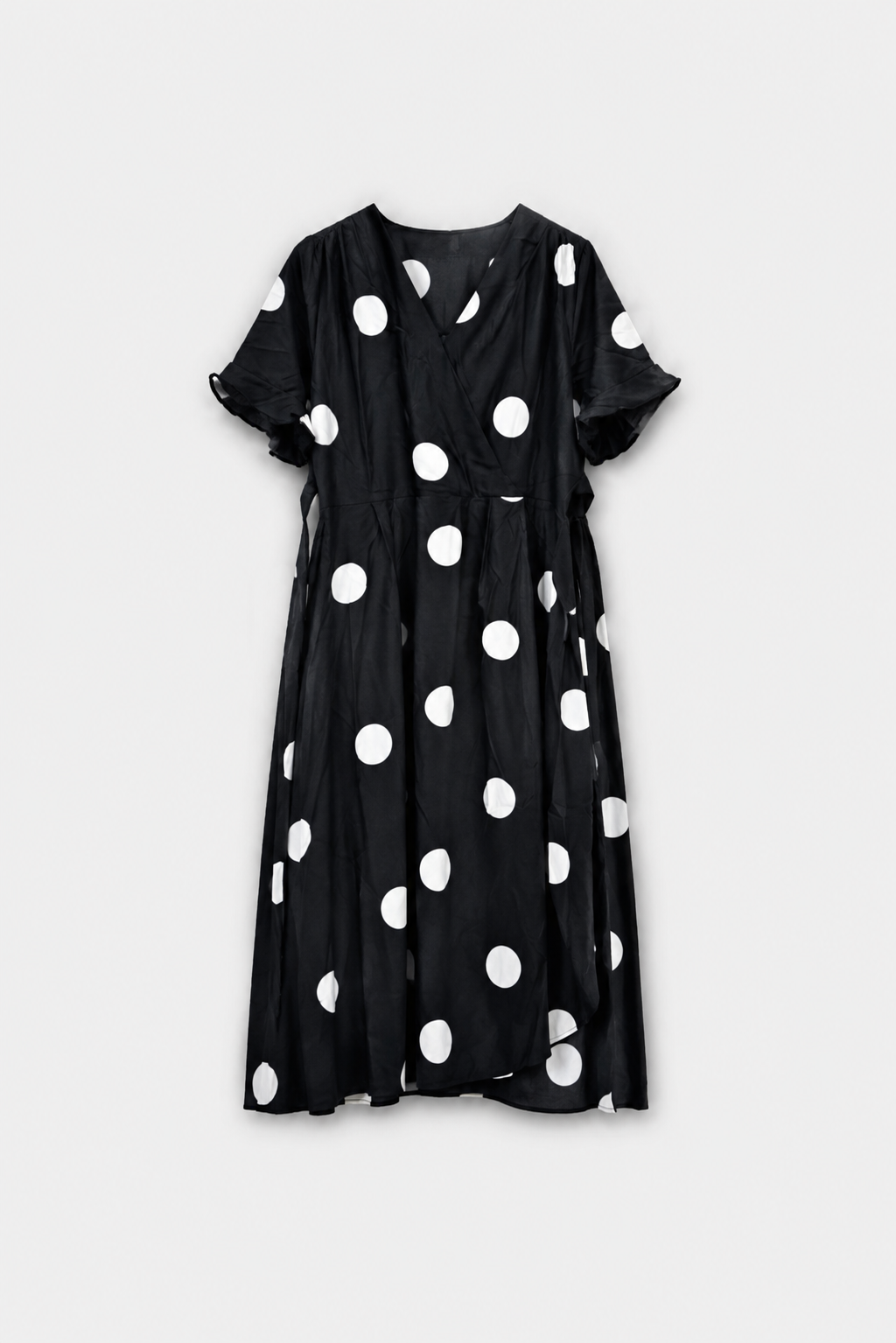 Noir Spot Midi Dress