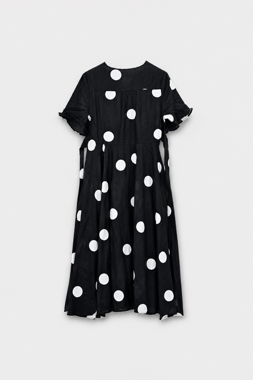 Noir Spot Midi Dress