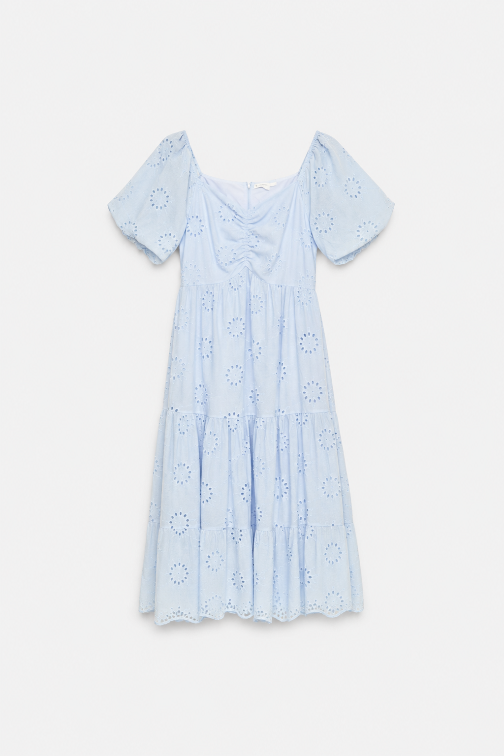 Azure Eyelet Maxi Dress