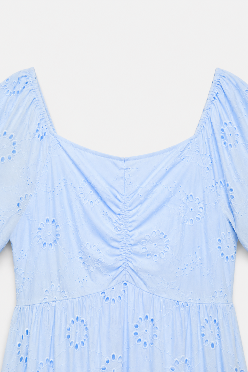 Azure Eyelet Maxi Dress