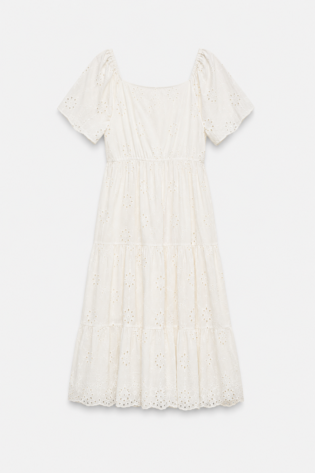 Azure Eyelet Maxi Dress