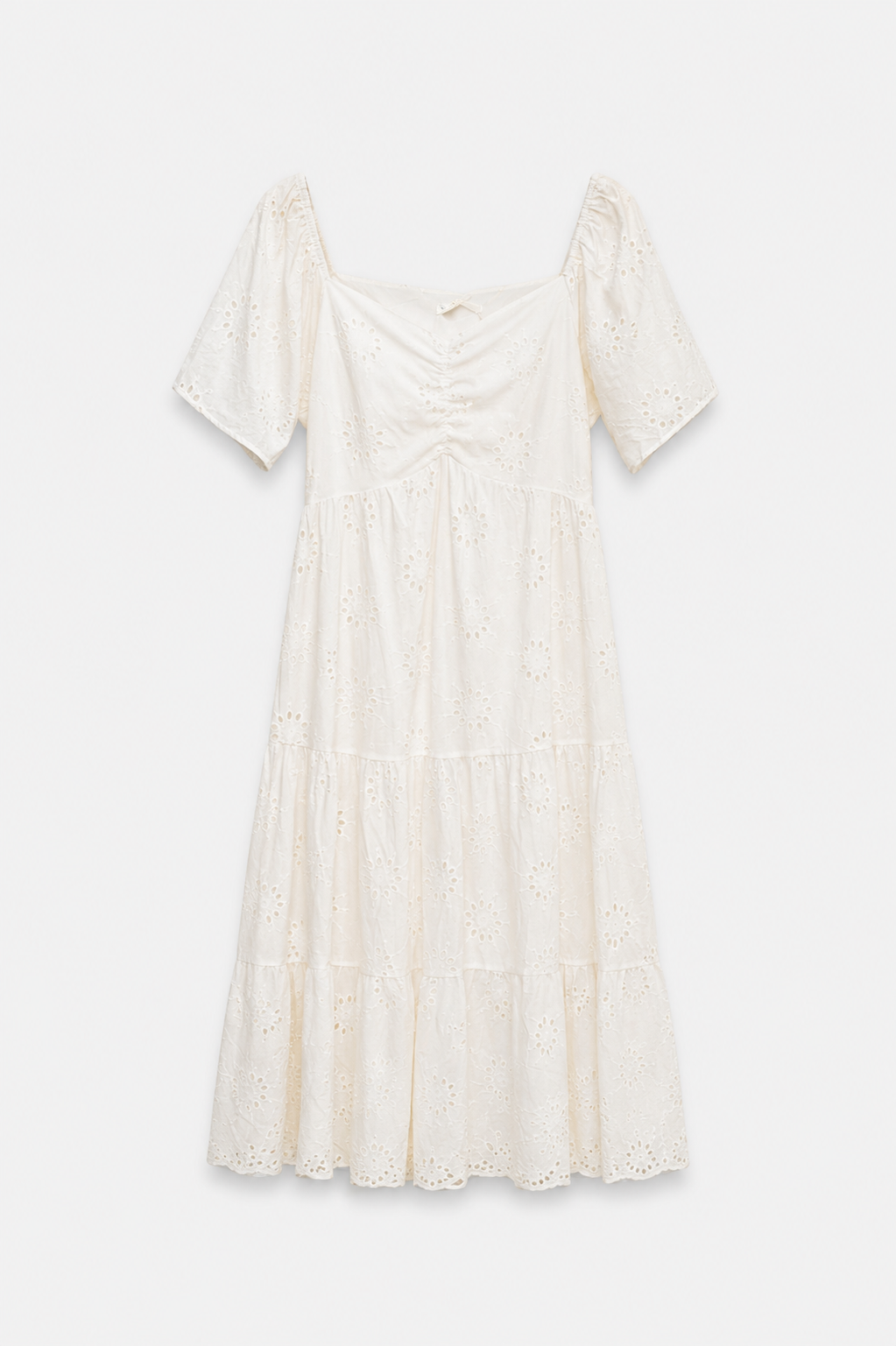 Azure Eyelet Maxi Dress
