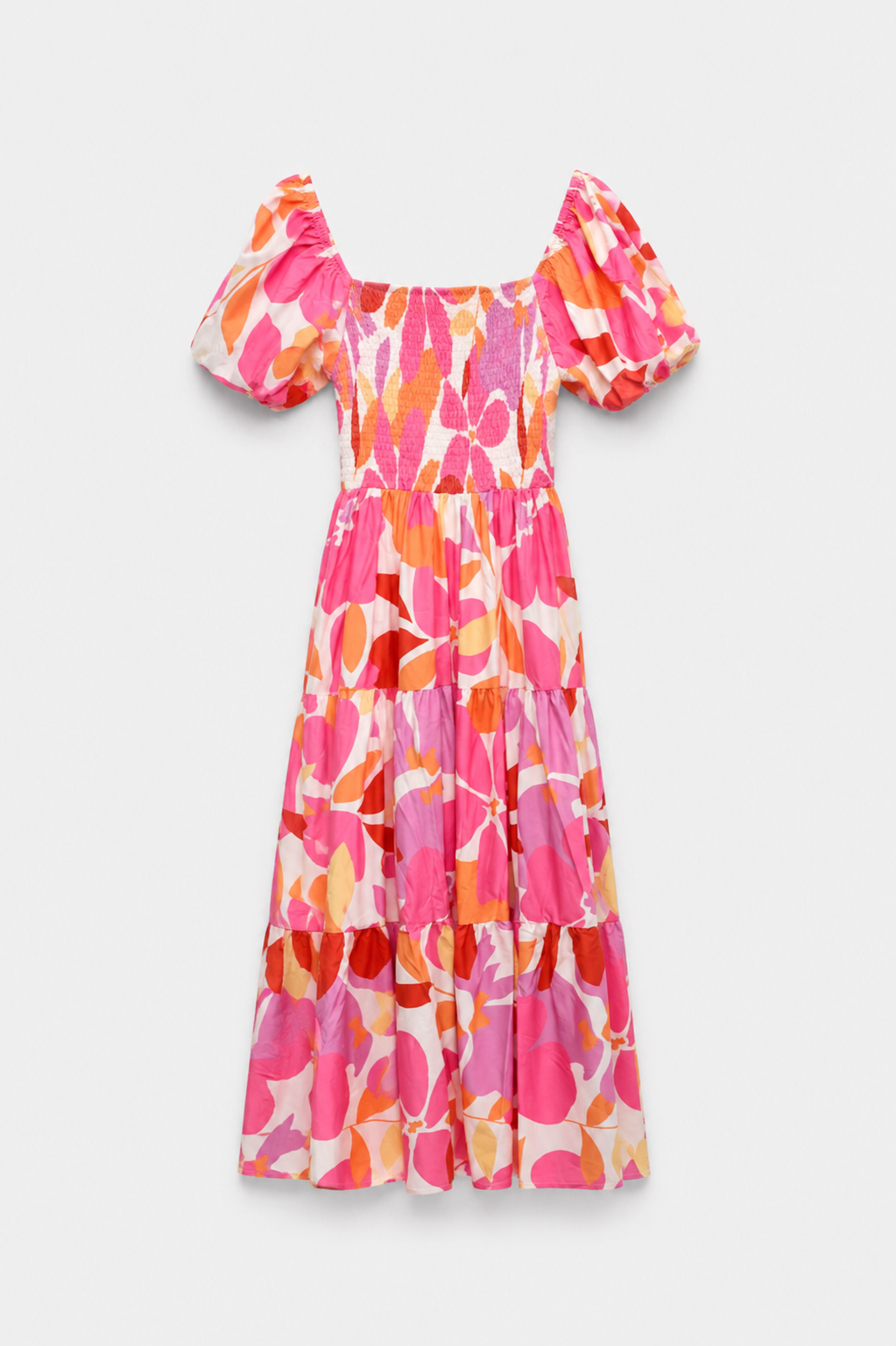 Crimson Bloom Maxi Dress