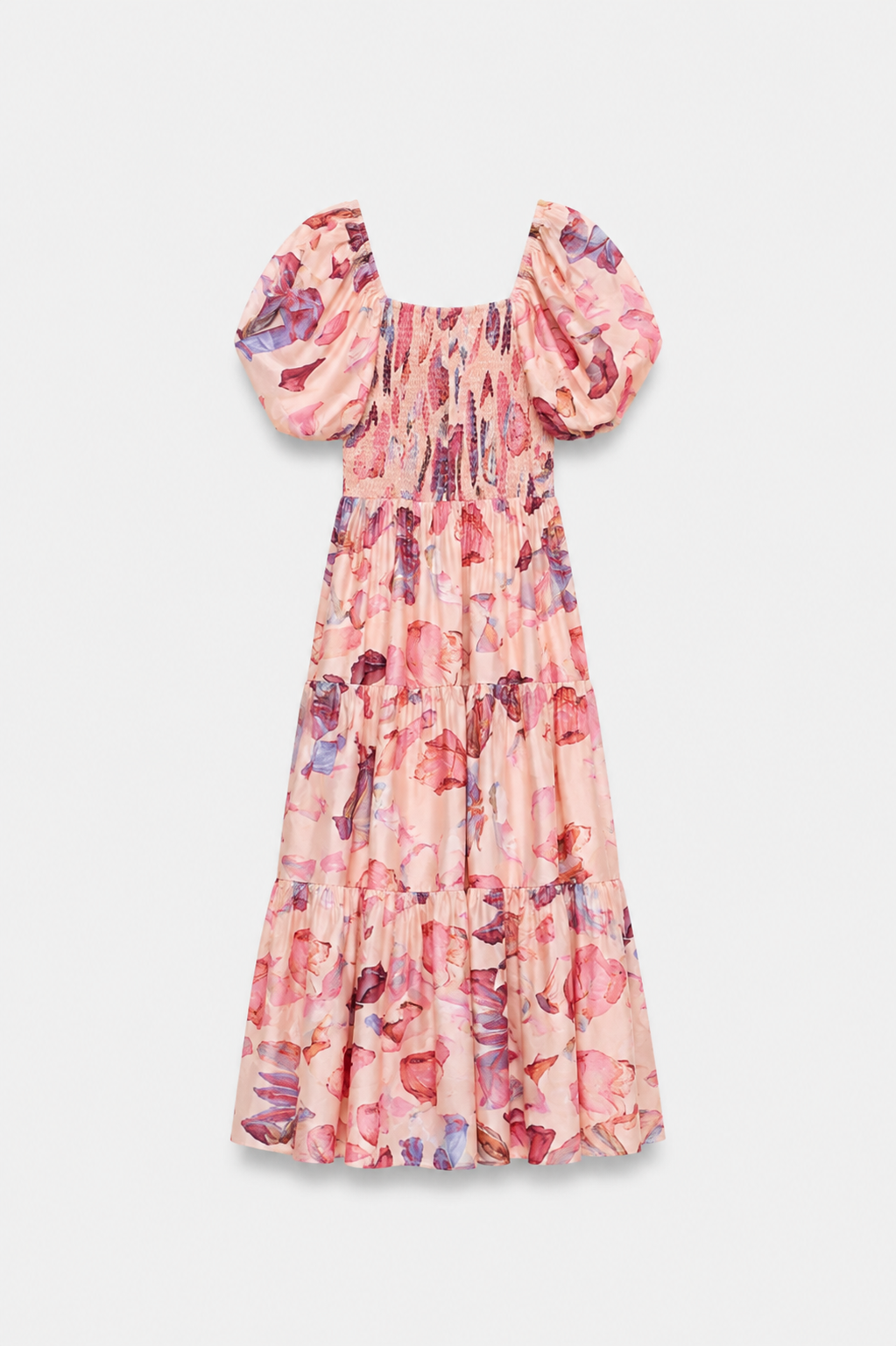 Crimson Bloom Maxi Dress