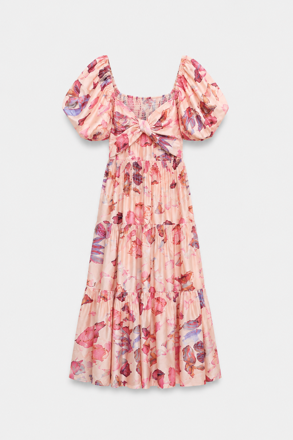 Crimson Bloom Maxi Dress