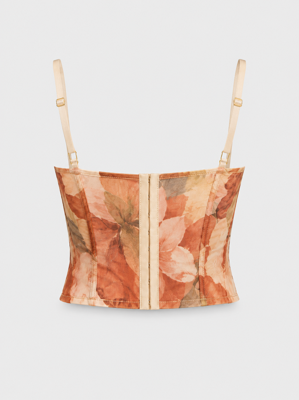 Floral Mesh Corset Top
