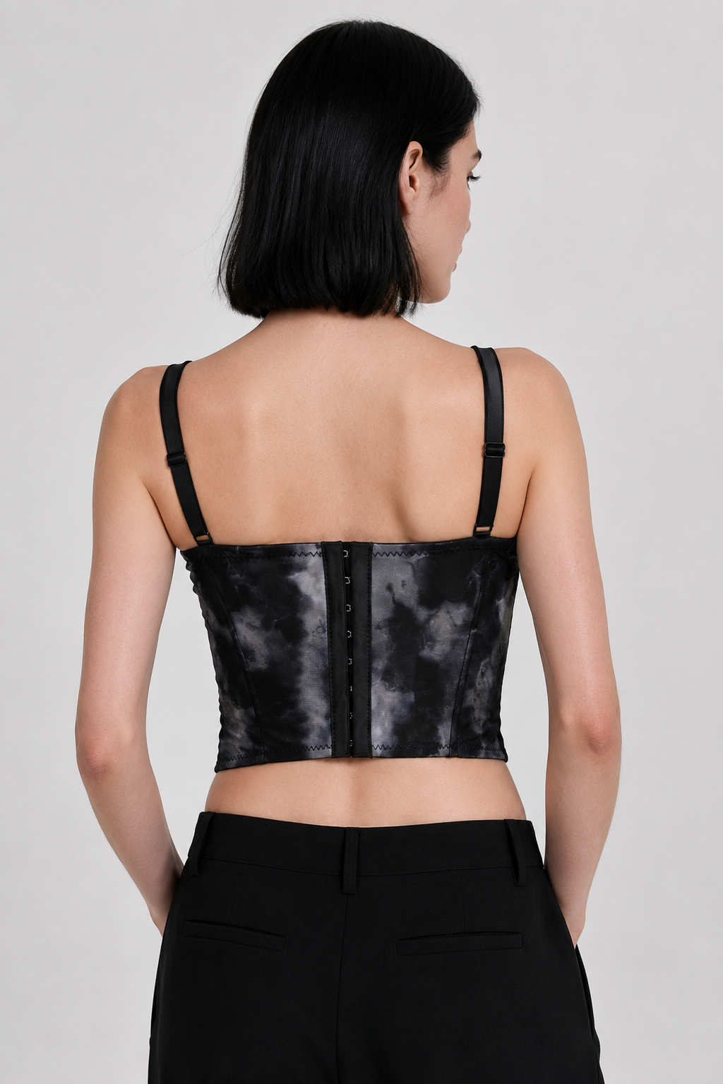 Floral Mesh Corset Top