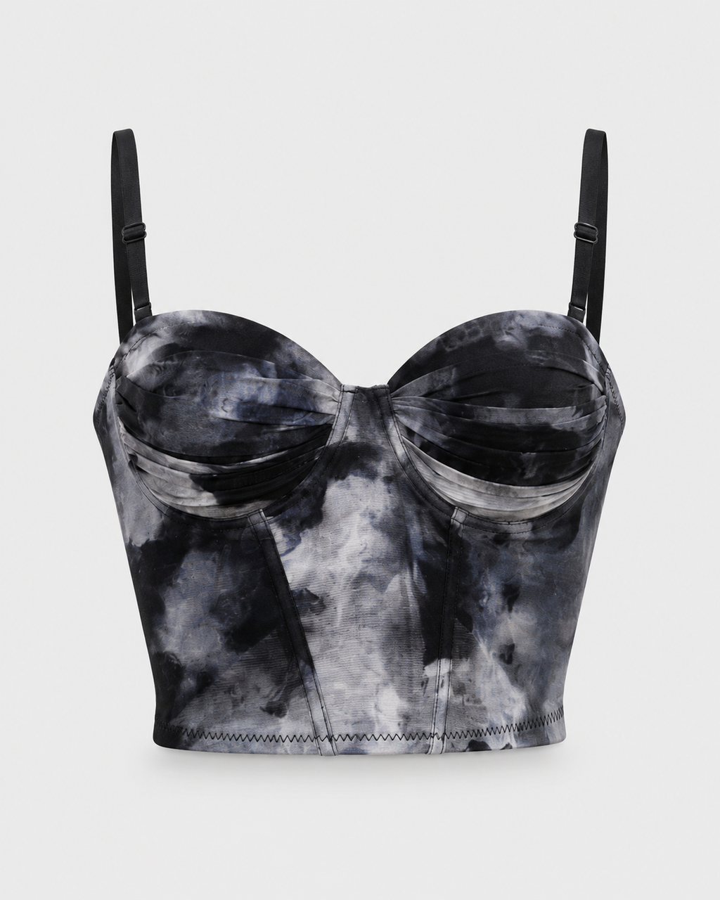 Floral Mesh Corset Top
