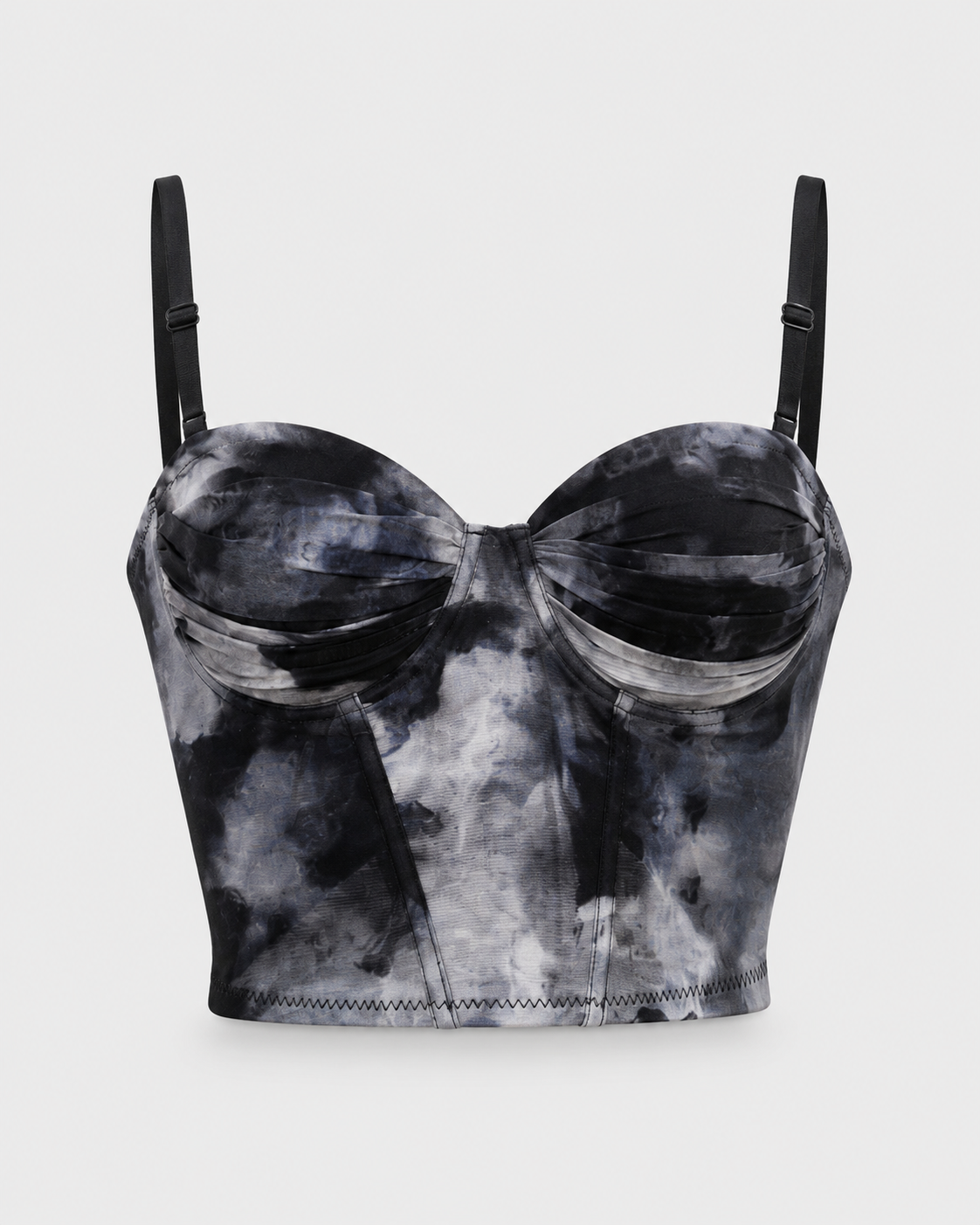 Floral Mesh Corset Top