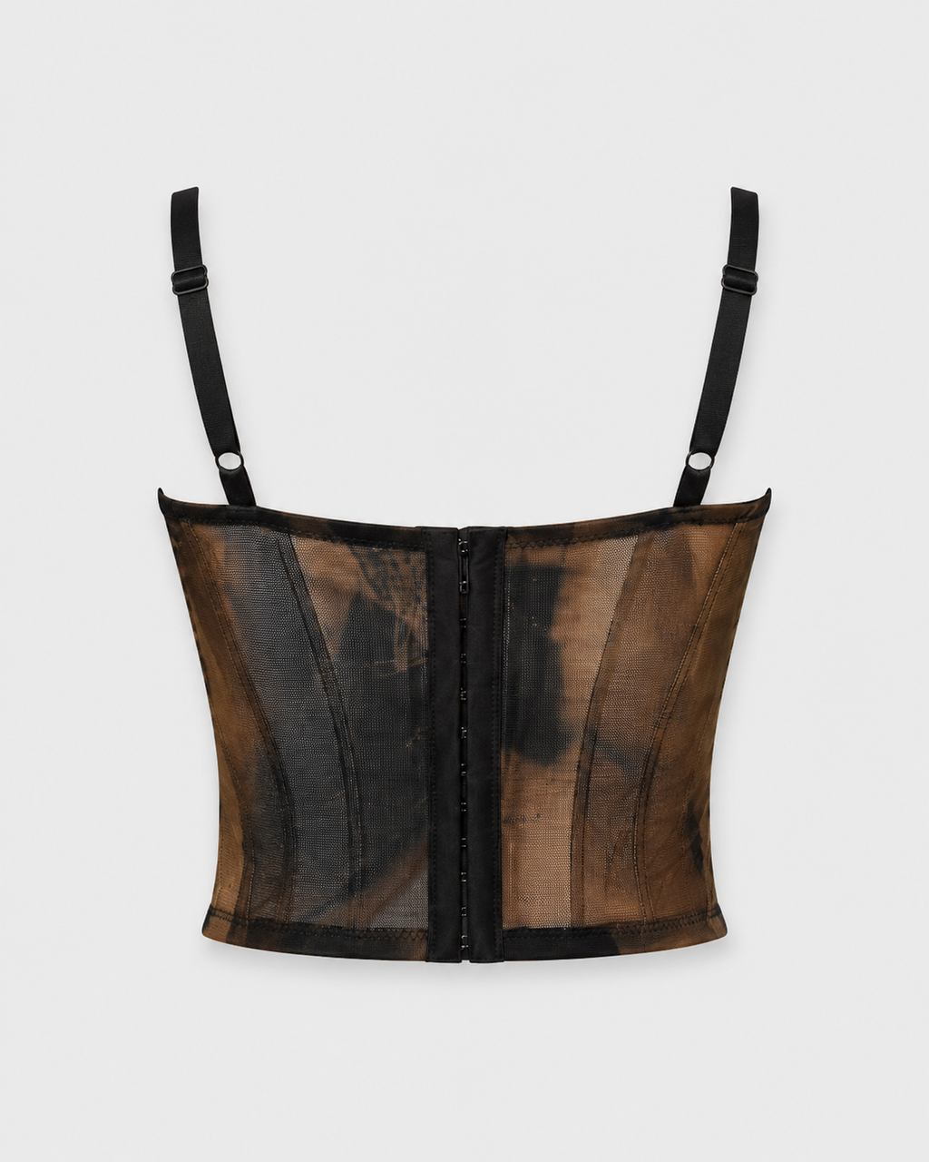 Floral Mesh Corset Top