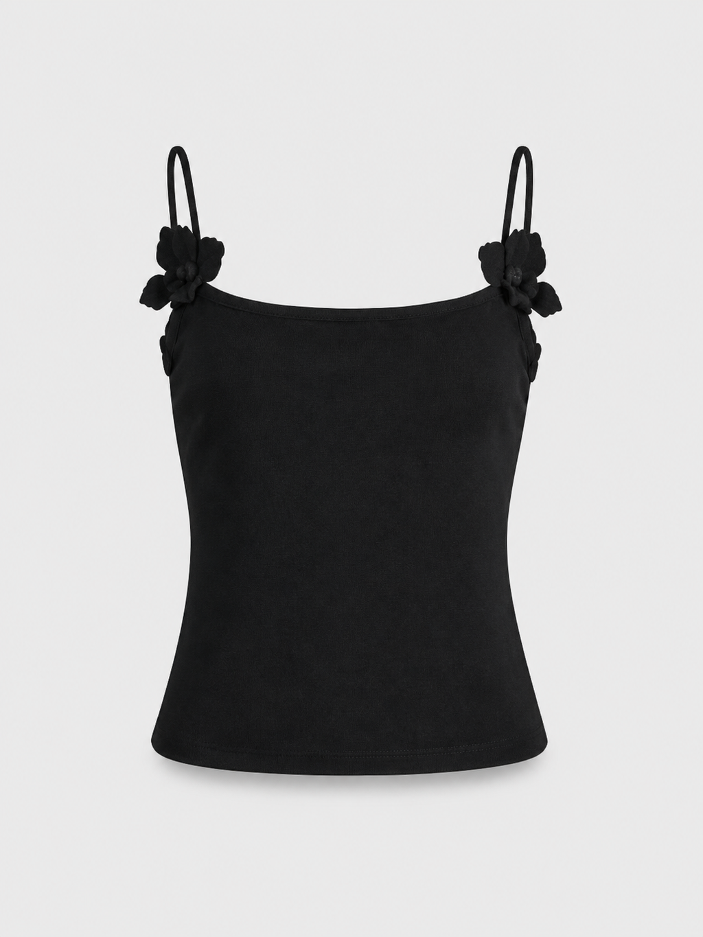 3D Floral Appliqué Corset Cami