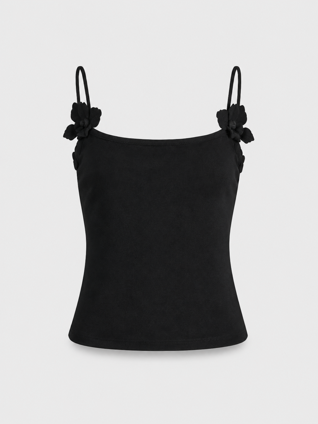3D Floral Appliqué Corset Cami