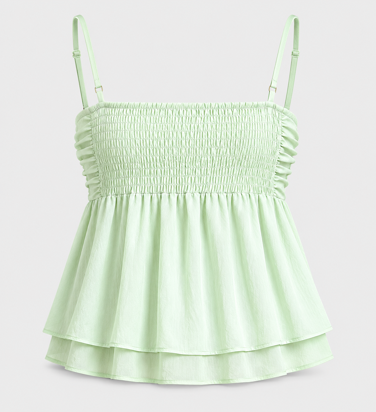 Ruched Halter Peplum Top