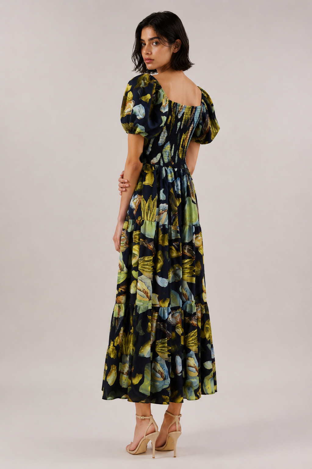Crimson Bloom Maxi Dress