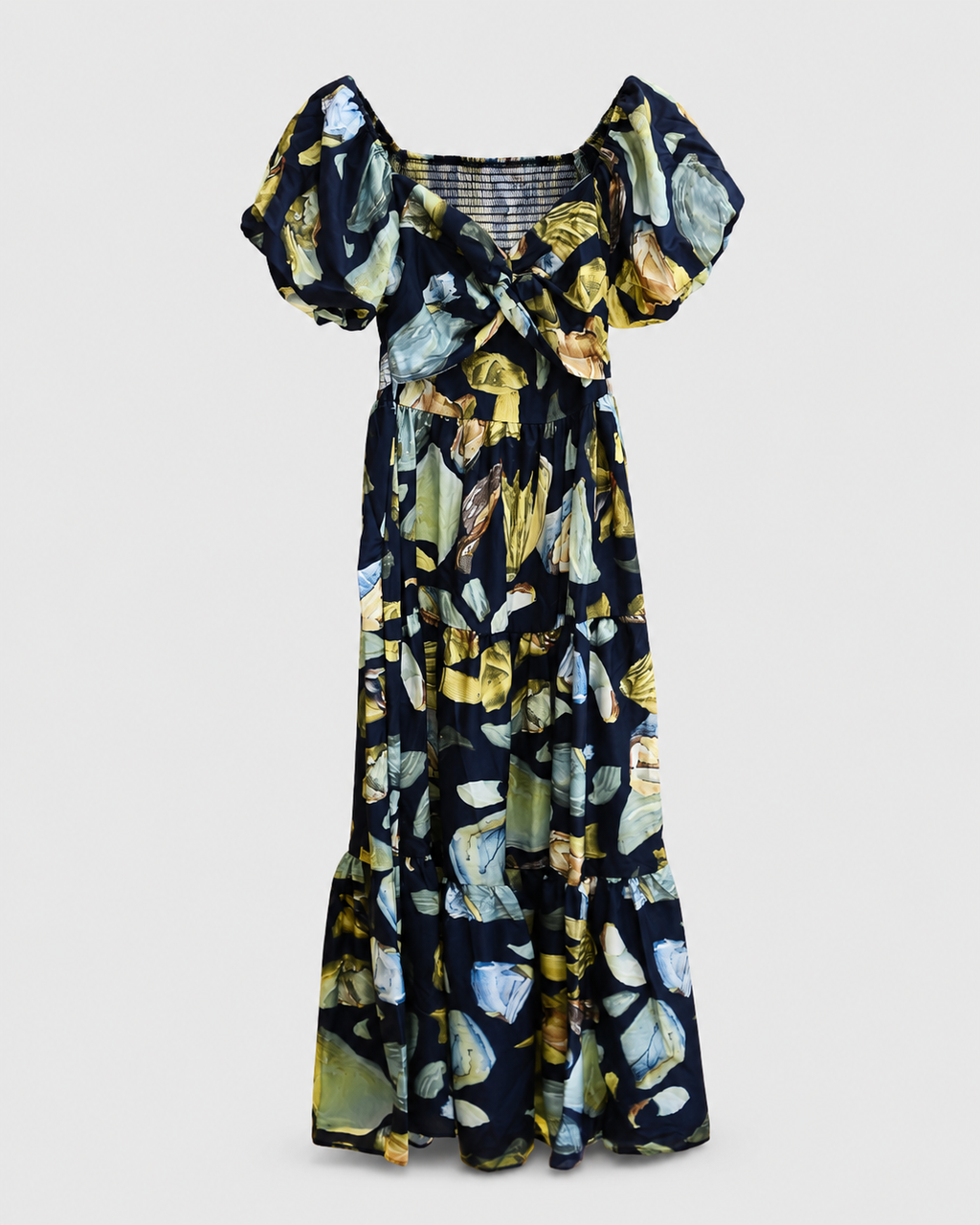 Crimson Bloom Maxi Dress