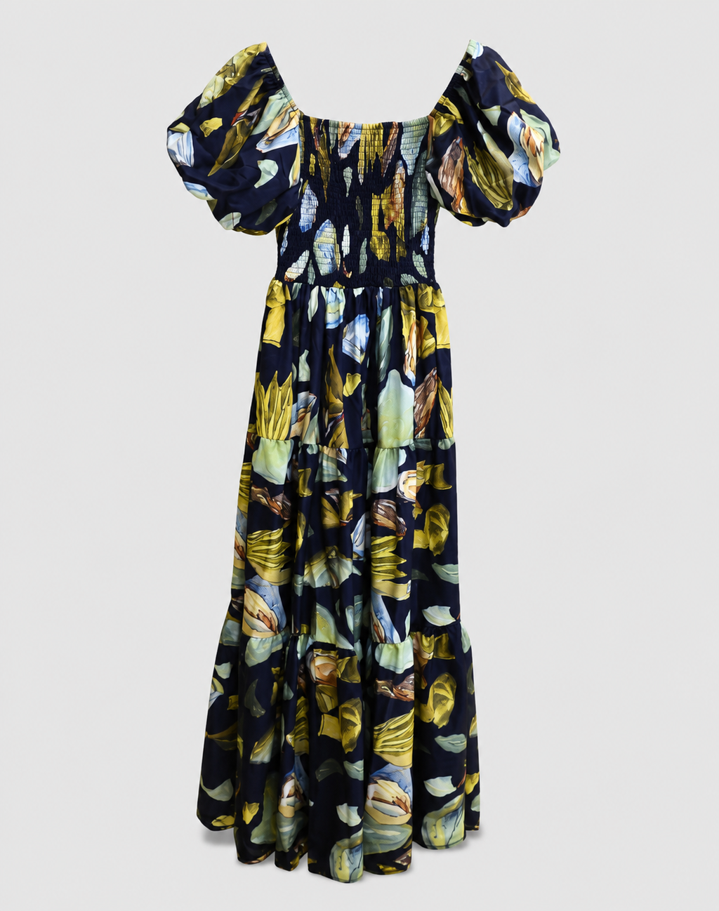 Crimson Bloom Maxi Dress