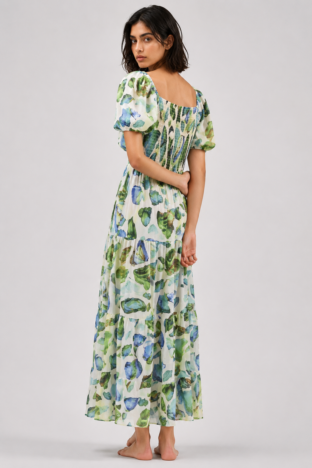 Crimson Bloom Maxi Dress
