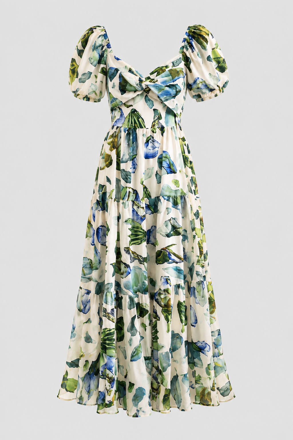 Crimson Bloom Maxi Dress