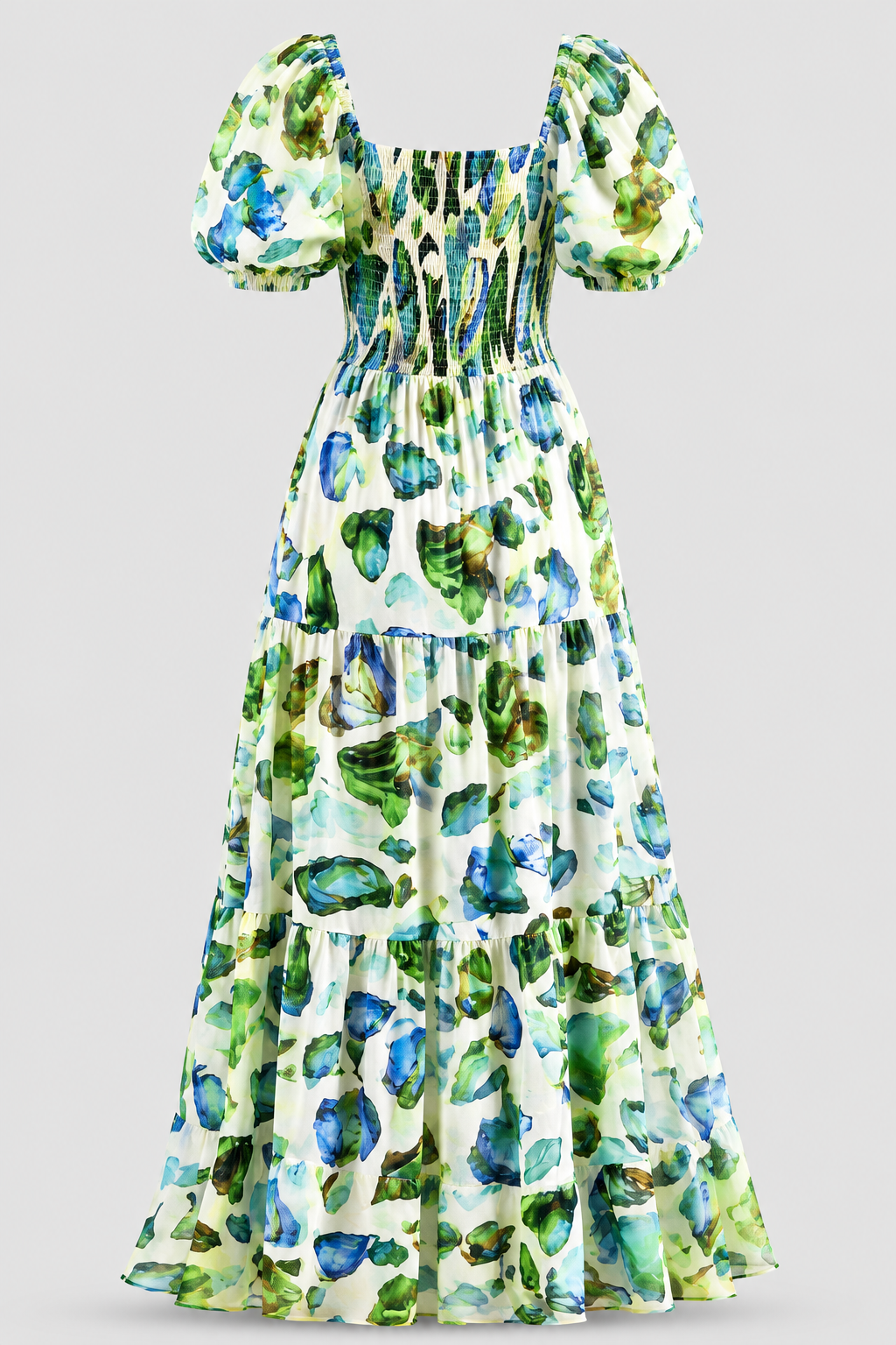 Crimson Bloom Maxi Dress