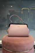 EDONE Blush Pink Structured Top Handle Handbag
