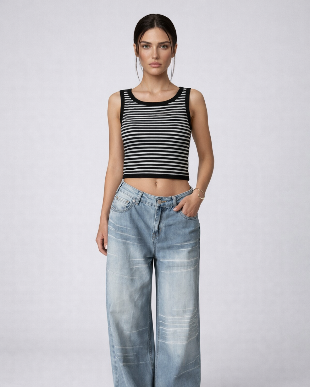 Stripe Knit Top