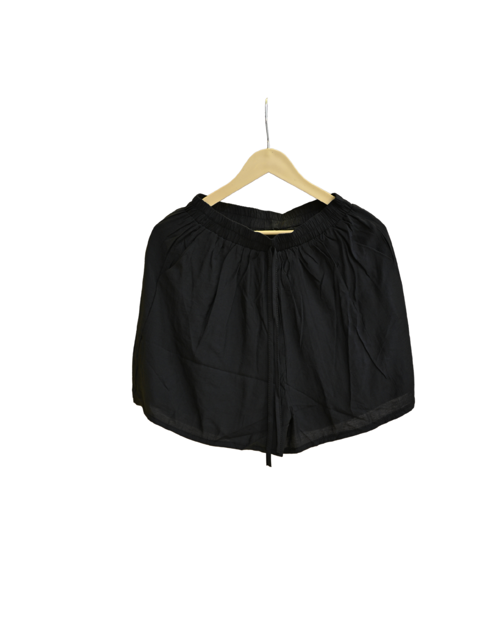 Relaxed Tie-Neck Blouse & Shorts Co-ord