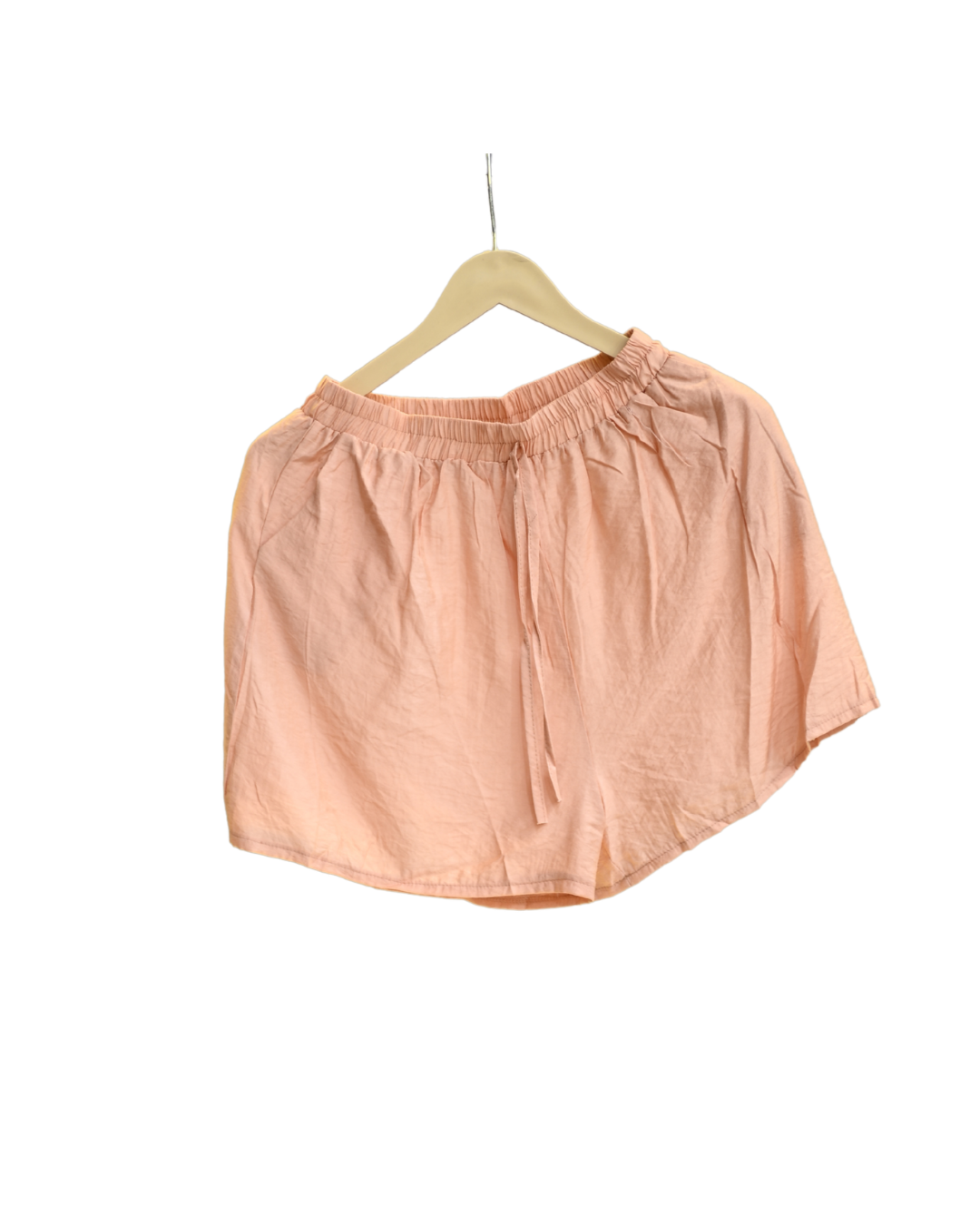 Relaxed Tie-Neck Blouse & Shorts Co-ord