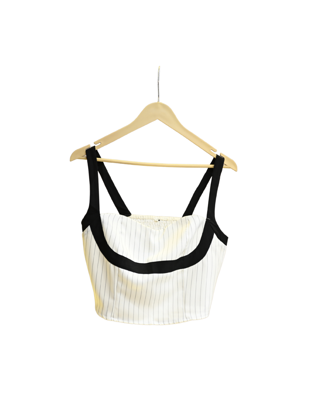 Pinstripe Crop Top & Wide-Leg Trouser Co-ord
