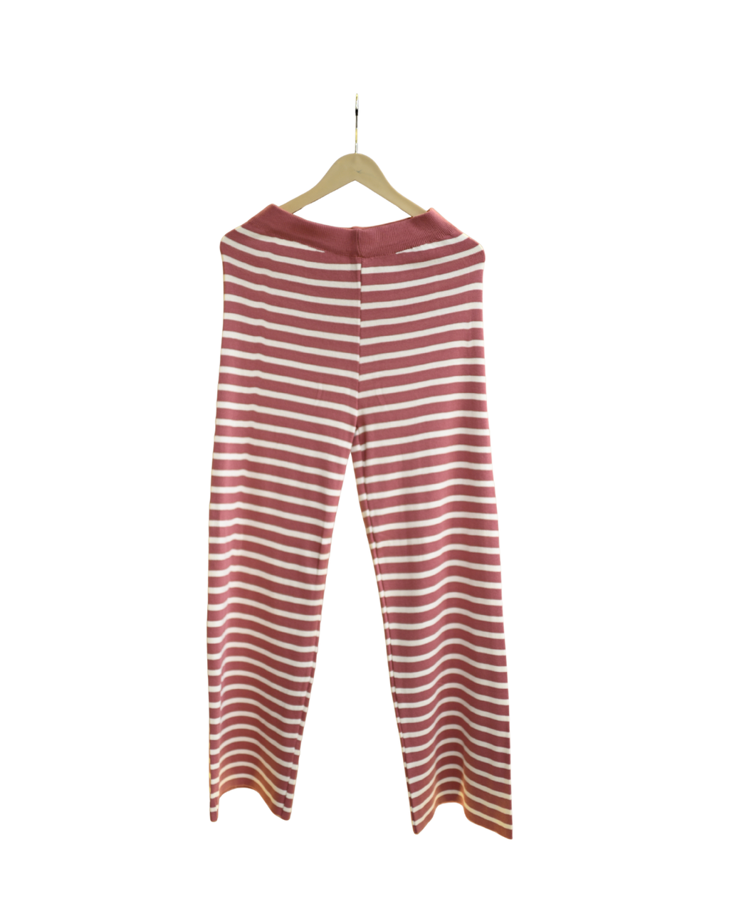 Striped Knit Crop Top & Flare Trouser Co-ord